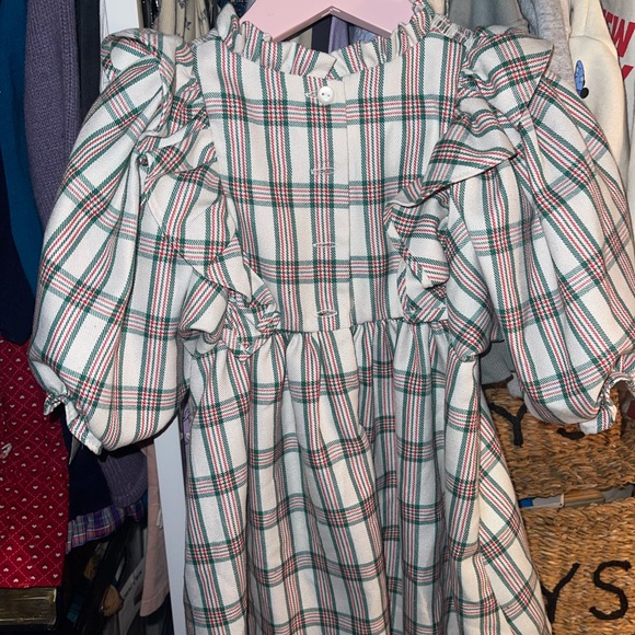 SOLD❌ Plaid Ruffle Dress - Picture 3 of 3